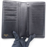 Chanel Lambskin Quilted Boy Yen Wallet Black 