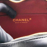 Chanel Lambskin Quilted CC In Love Heart Bag Black 