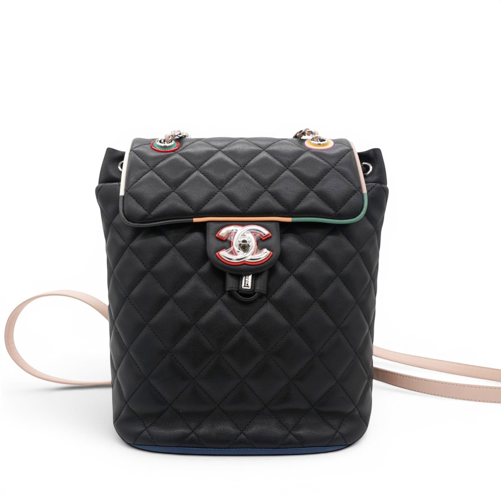 Chanel Lambskin Quilted Cuba Urban Spirit Backpack Black