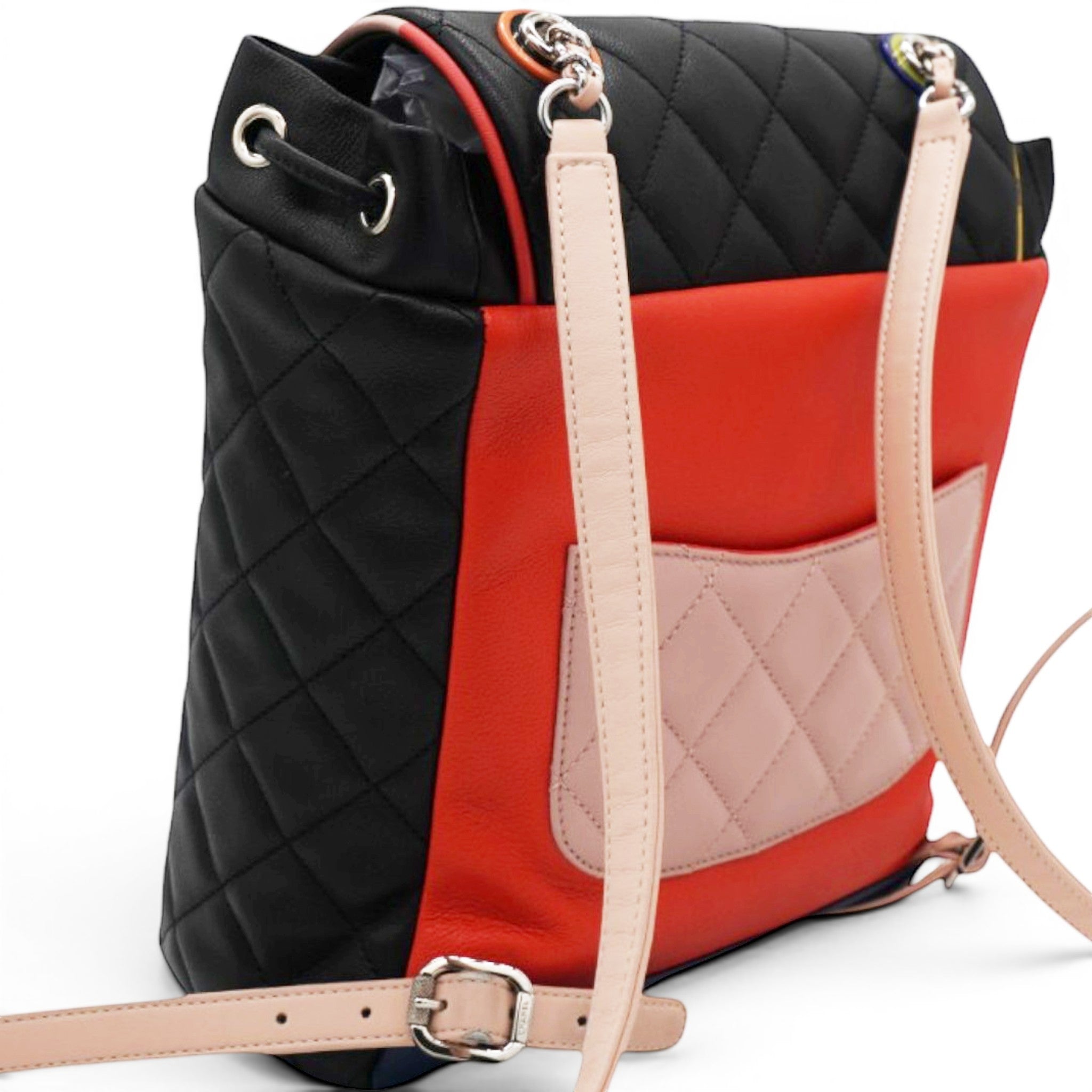 Chanel Lambskin Quilted Cuba Urban Spirit Backpack Black 