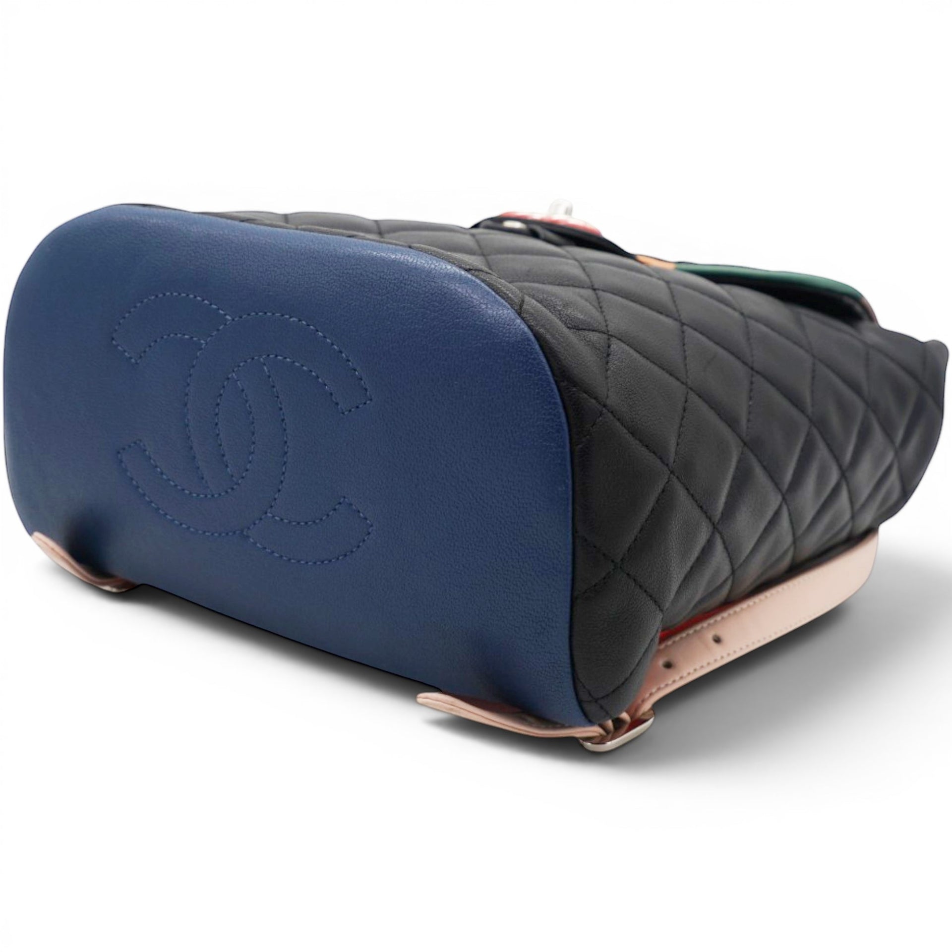 Chanel Lambskin Quilted Cuba Urban Spirit Backpack Black 