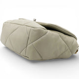 Chanel Lambskin Quilted Small Chanel 19 Flap Light Grey 