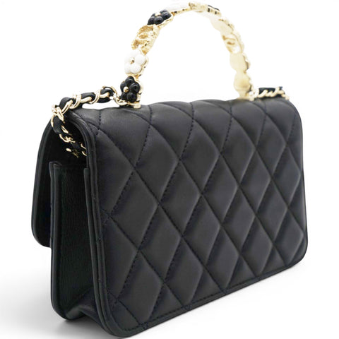 Chanel Lambskin Quilted Trendy CC Flap With Chain Black 