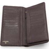  Chanel Lambskin Quilted Yen Wallet Black 