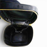 Chanel Lambskin Vanity Cosmetic Bag Black 