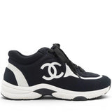 Chanel Lycra CC Sneakers Black Size37.5