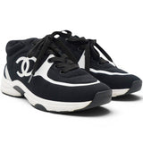 Chanel Lycra CC Sneakers Black Size37.5 