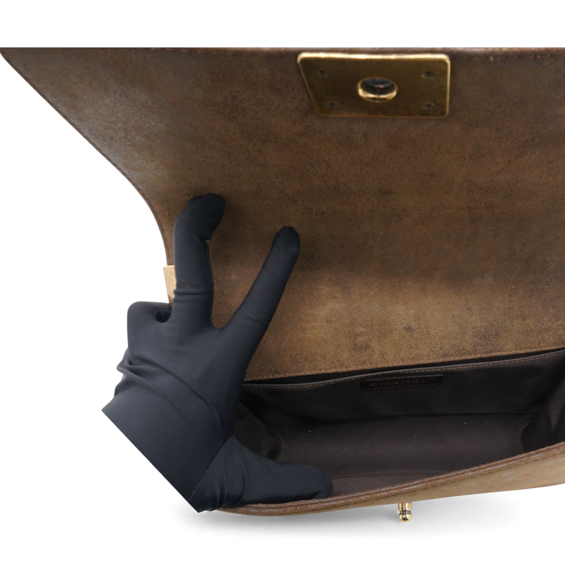 Chanel Medium Boy Bag Brown 