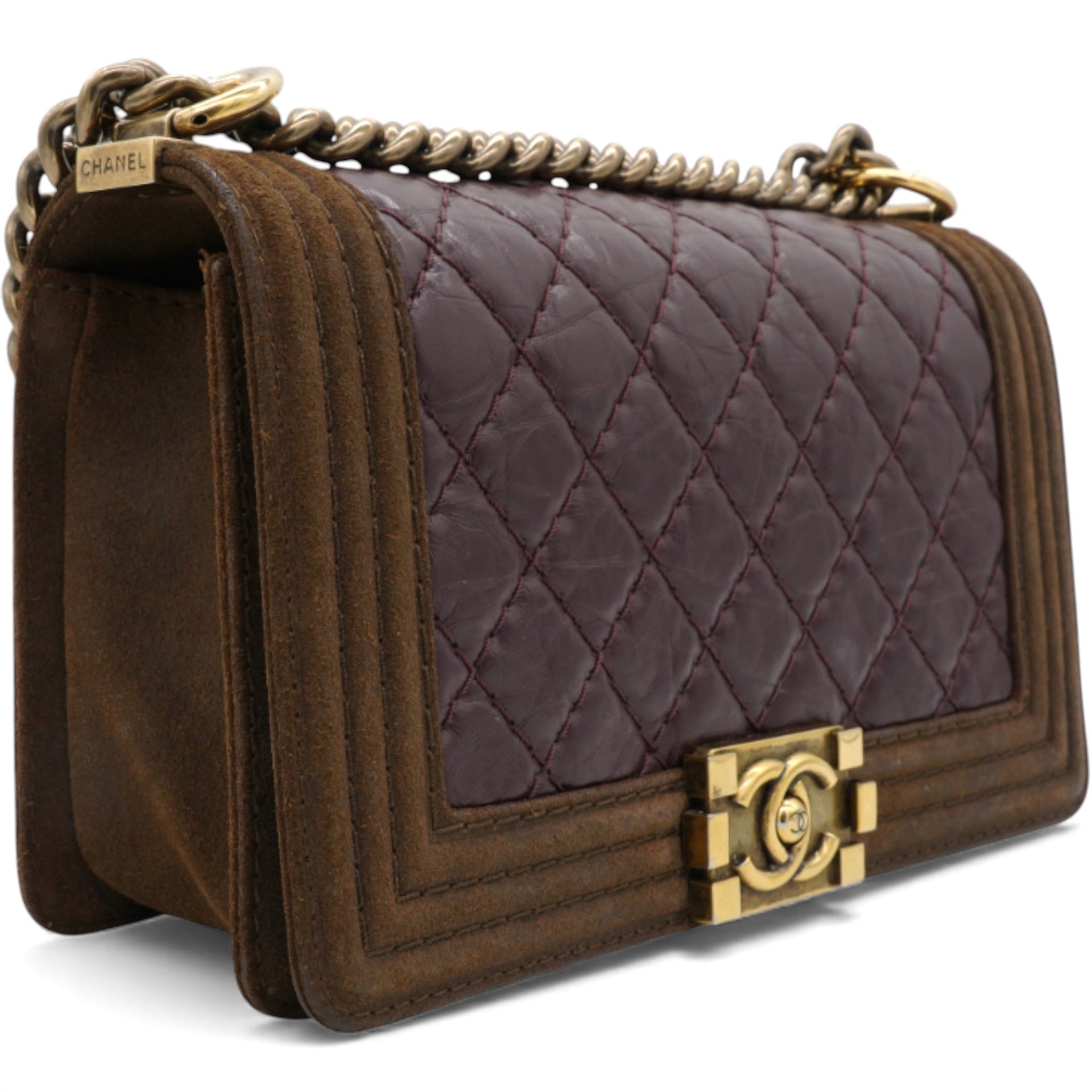 Chanel Medium Boy Bag Brown 