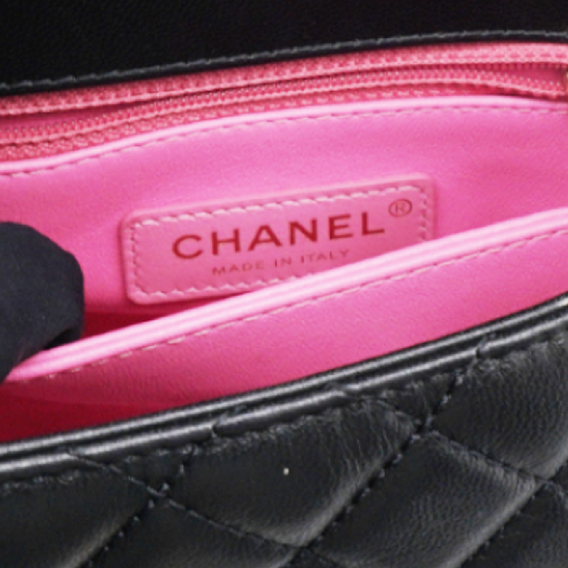 Chanel Mini Flap Bag With Top Handle Black 
