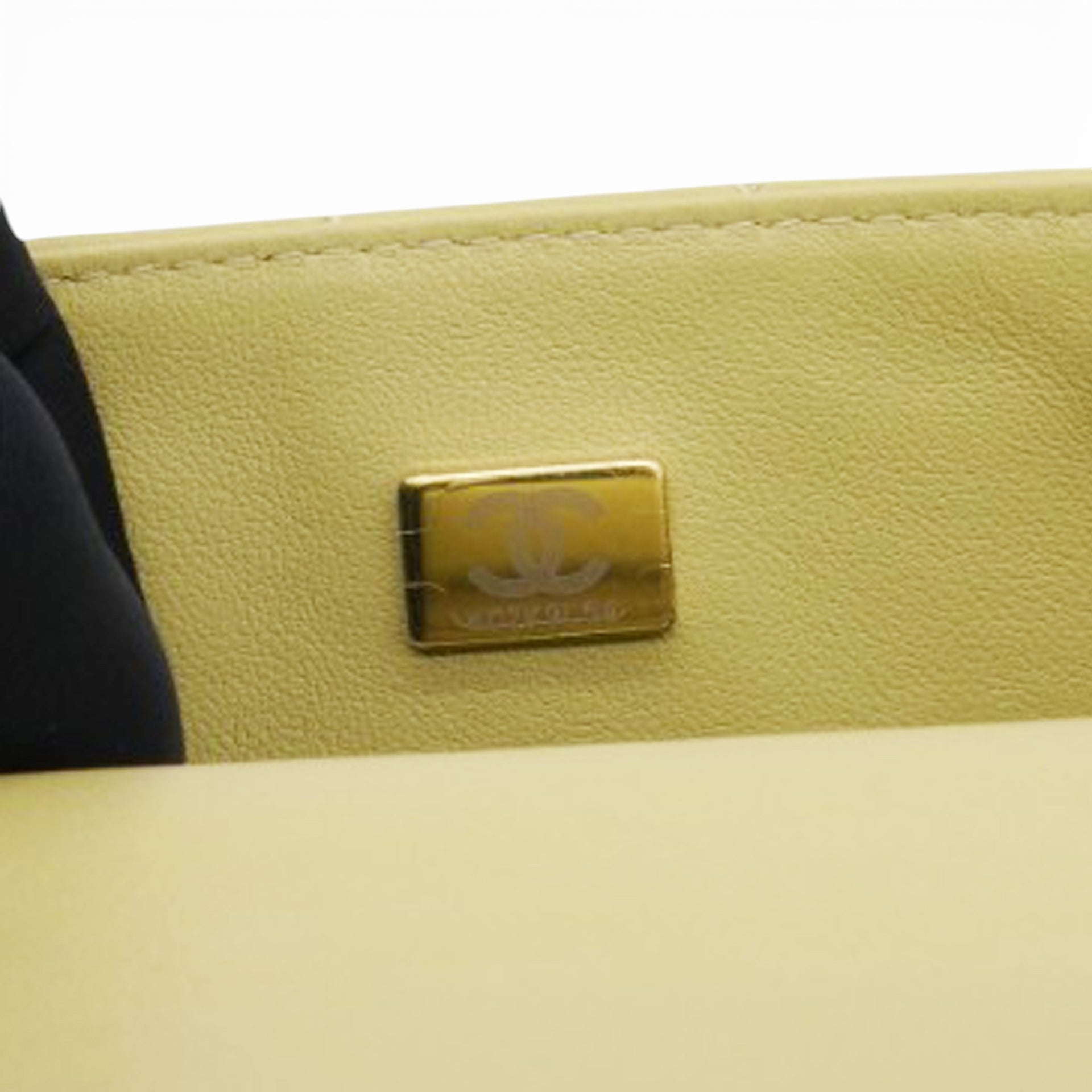 Chanel Mini Rectangular Top Handle Flap Bag Lambskin