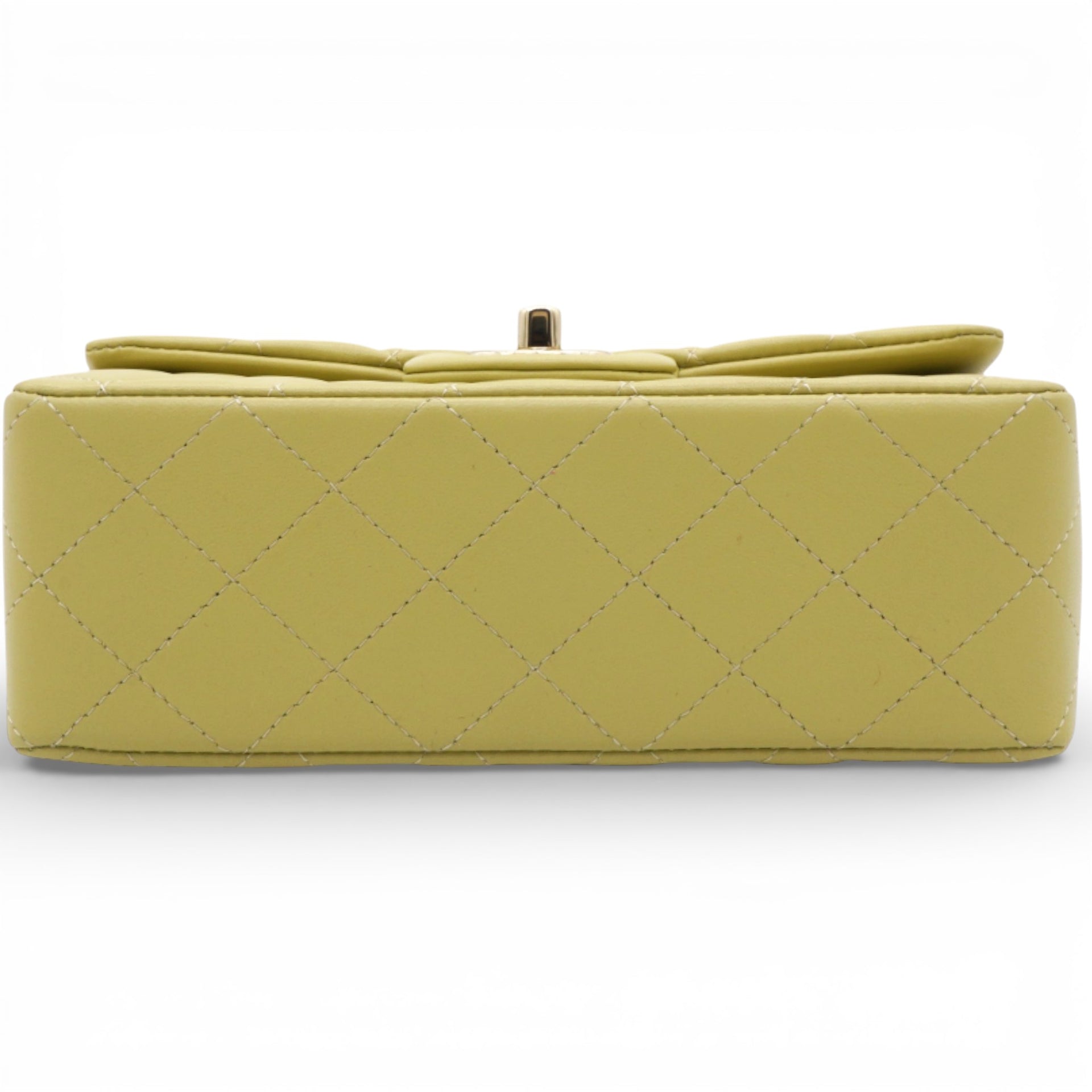 Chanel Mini Rectangular Top Handle Flap Bag Lambskin