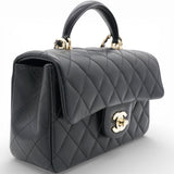 Chanel Mini Top Handle Rectangular Flap Black