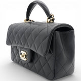 Chanel Mini Top Handle Rectangular Flap Black