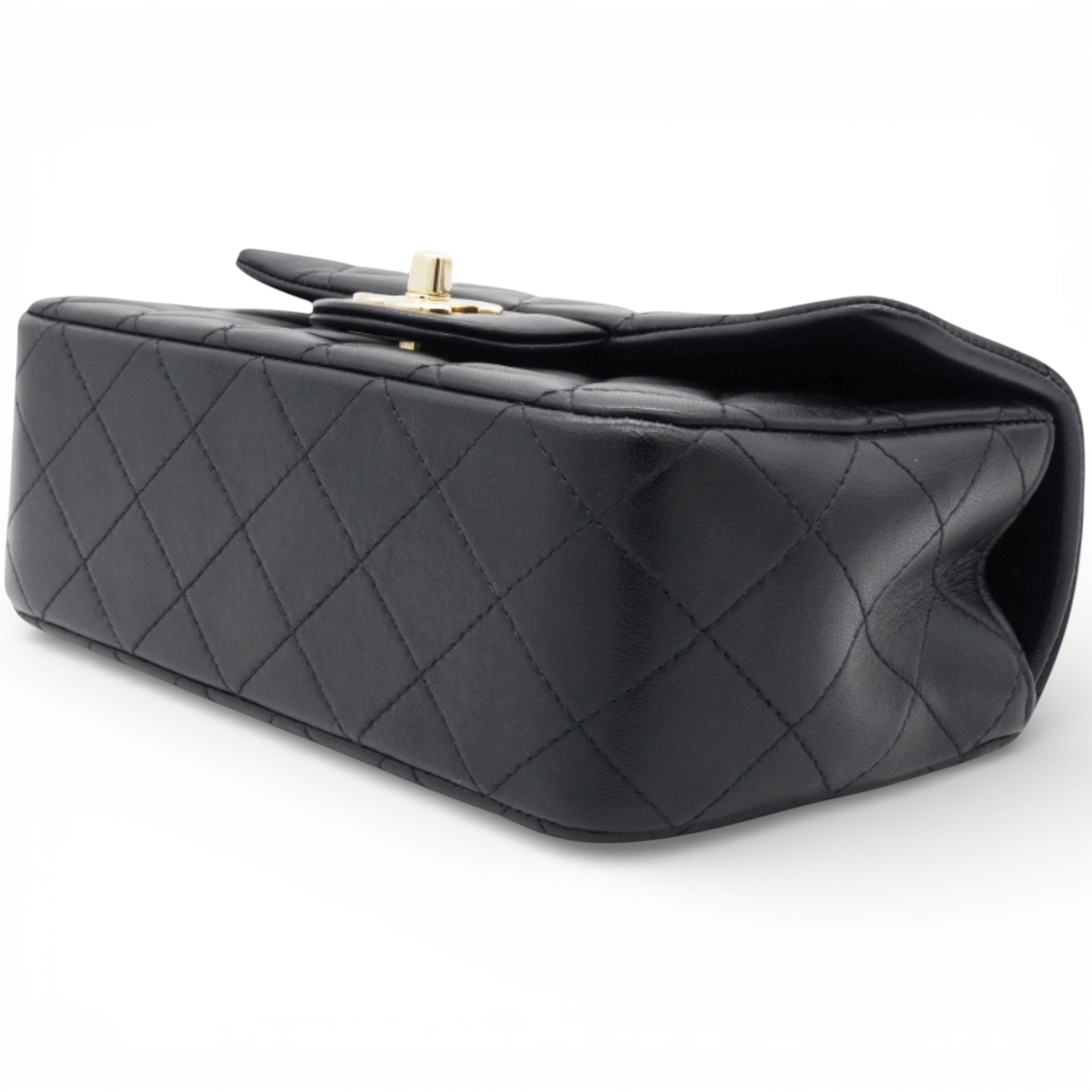 Chanel Mini Top Handle Rectangular Flap Black