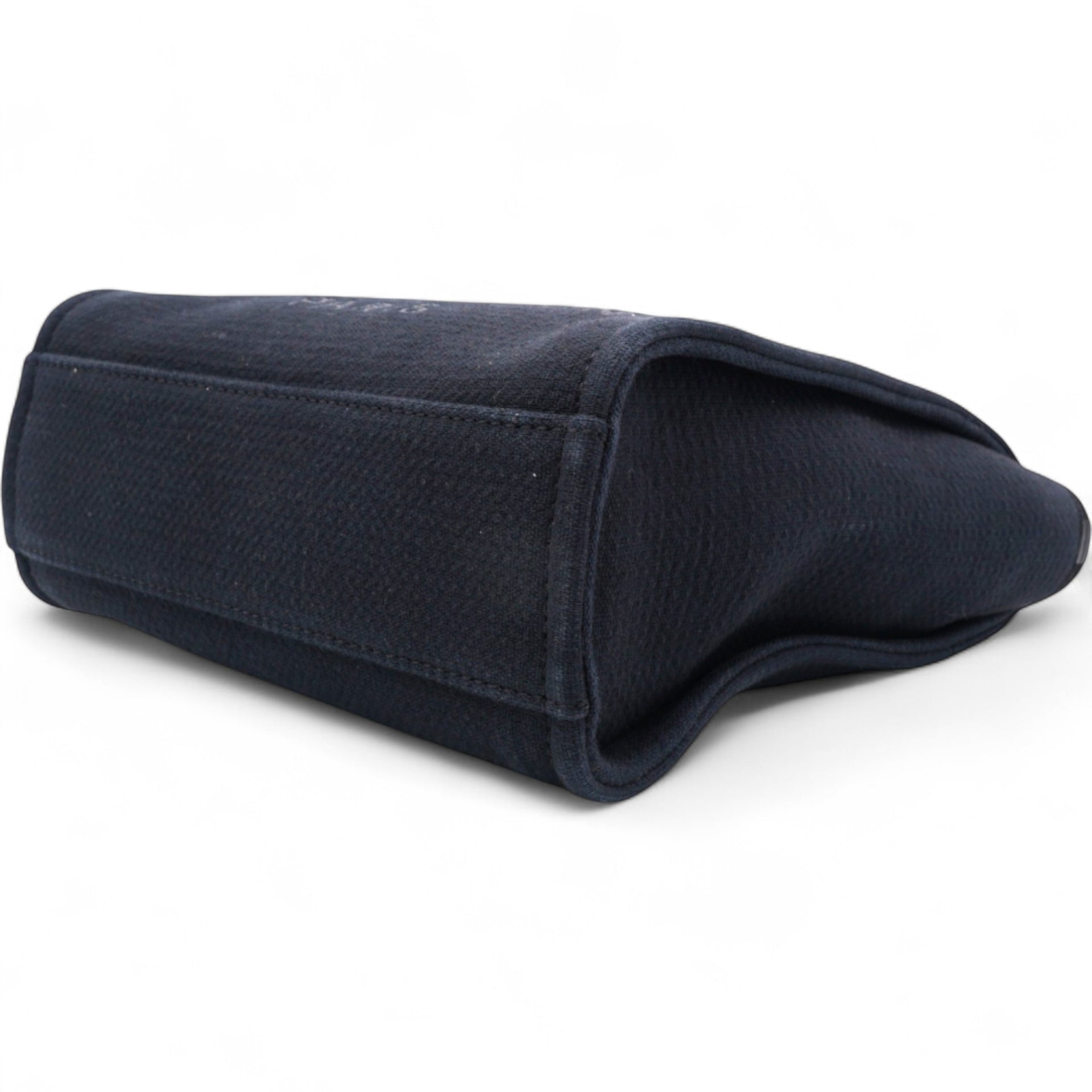 Chanel Mixed Fibers Small Deauville Tote Navy 