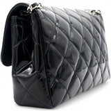 Chanel Patent Quilted Small Coco Shine Flap Black 