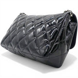 Chanel Patent Quilted Small Coco Shine Flap Black 