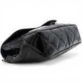 Chanel Patent Quilted Small Coco Shine Flap Black 