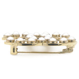 Chanel Pearl CC Brooch Gold 