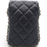 Chanel Phone Holder With Pearl Chain 