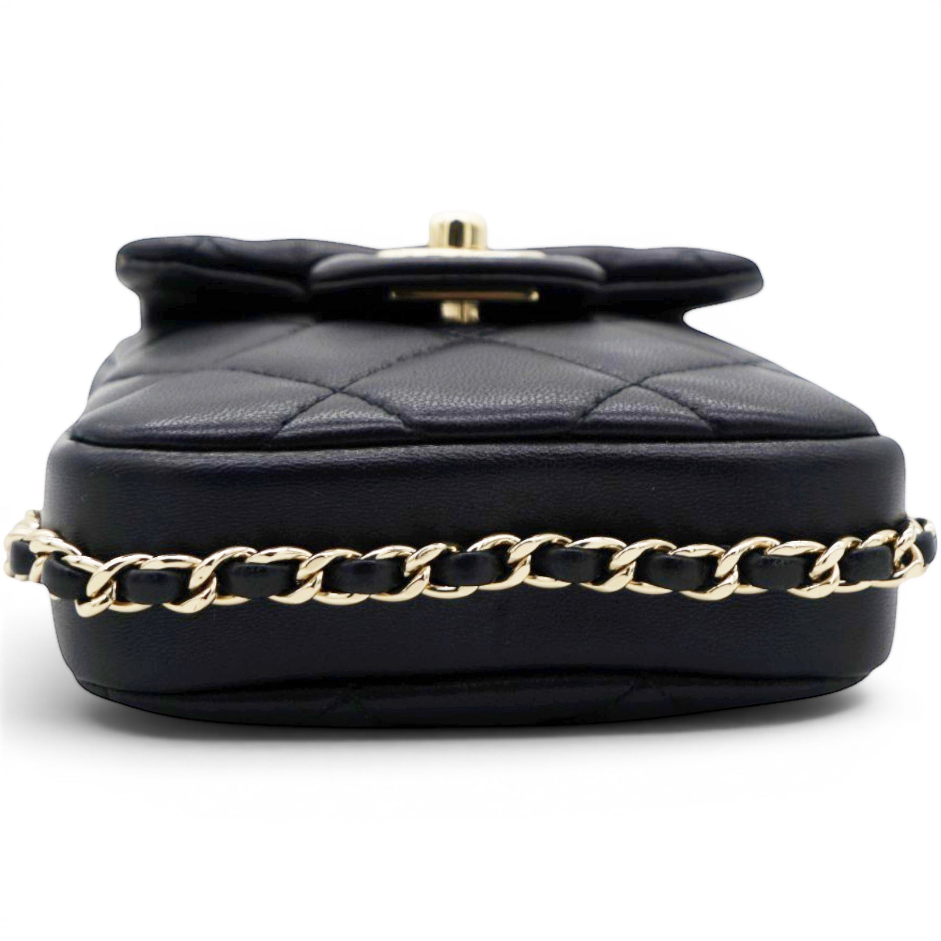 Chanel Phone Holder With Pearl Chain 