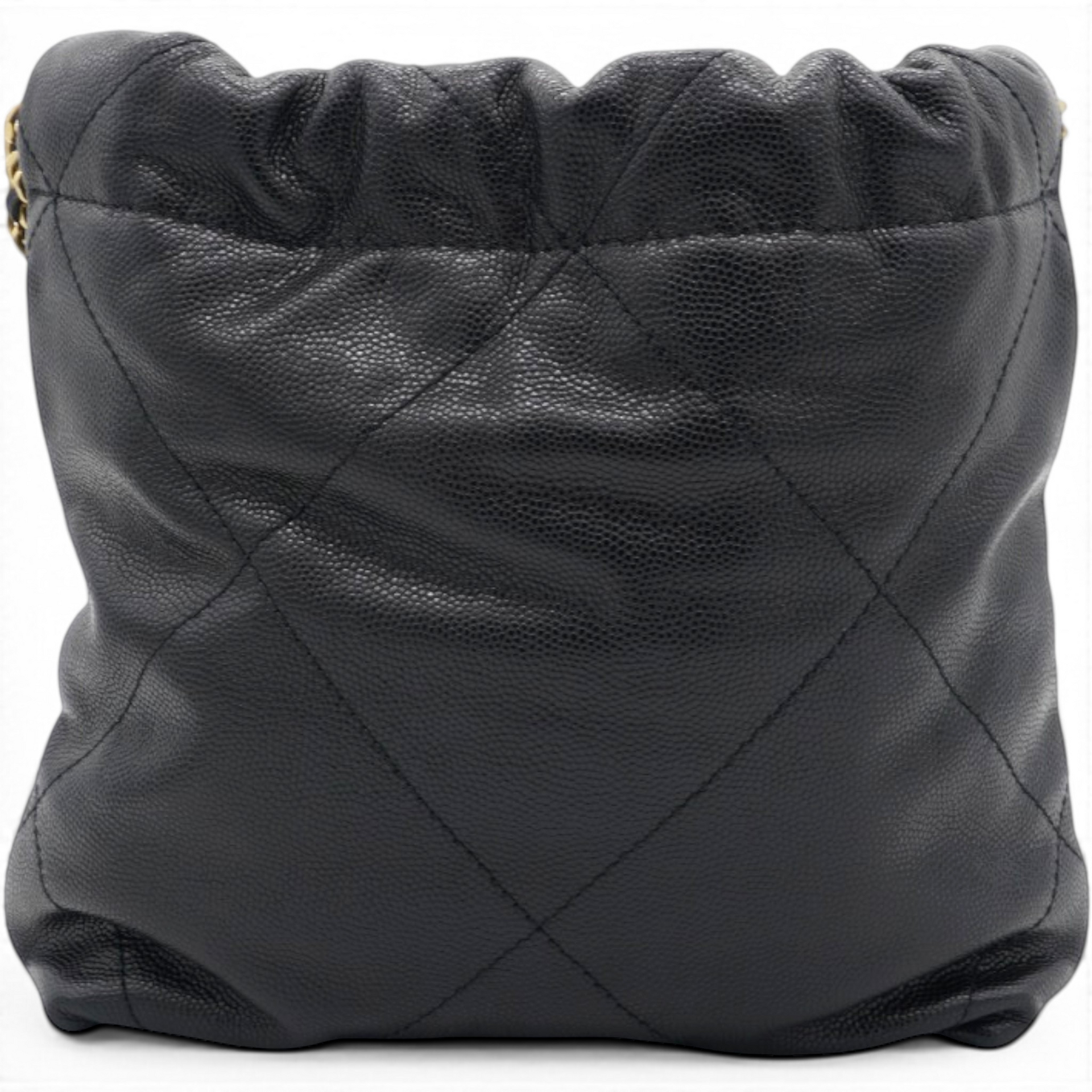 Chanel Shiny Calfskin Quilted Mini Chanel 22 Black 