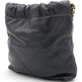 Chanel Shiny Calfskin Quilted Mini Chanel 22 Black 