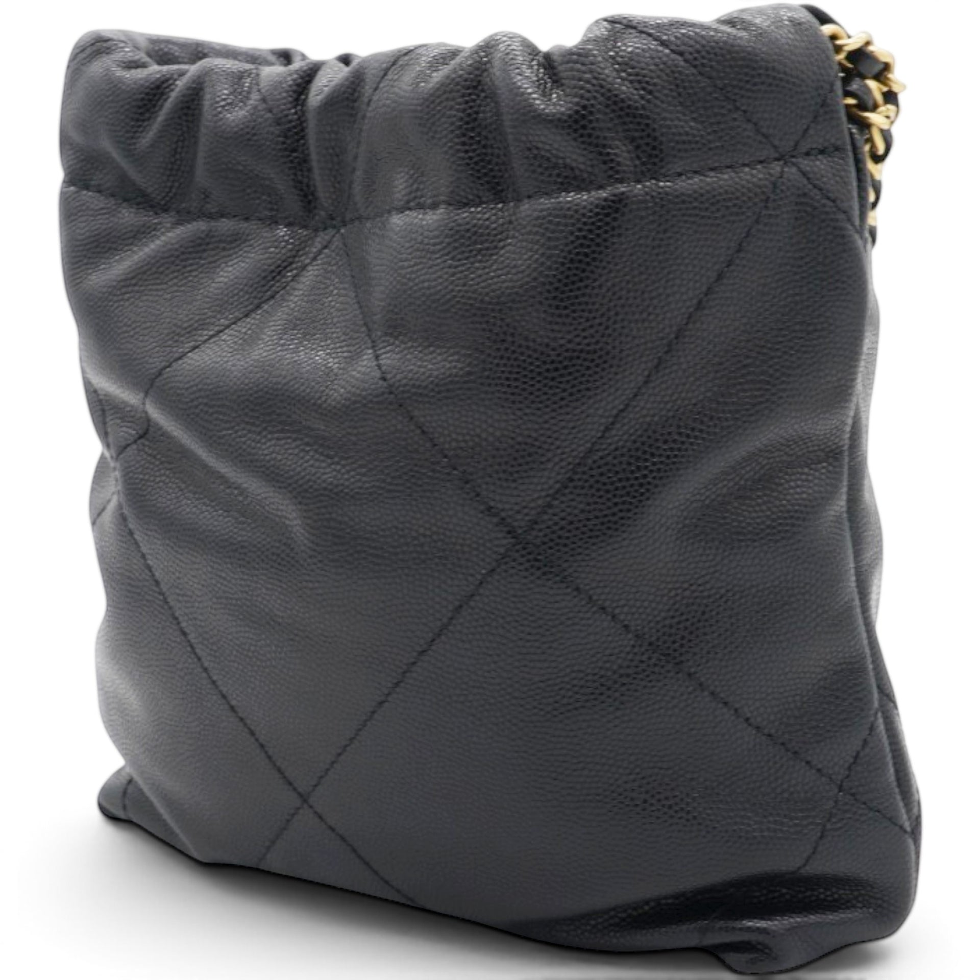 Chanel Shiny Calfskin Quilted Mini Chanel 22 Black 