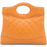 Chanel Shiny Crumpled Calfskin Quilted Mini 31 Shopping Bag  