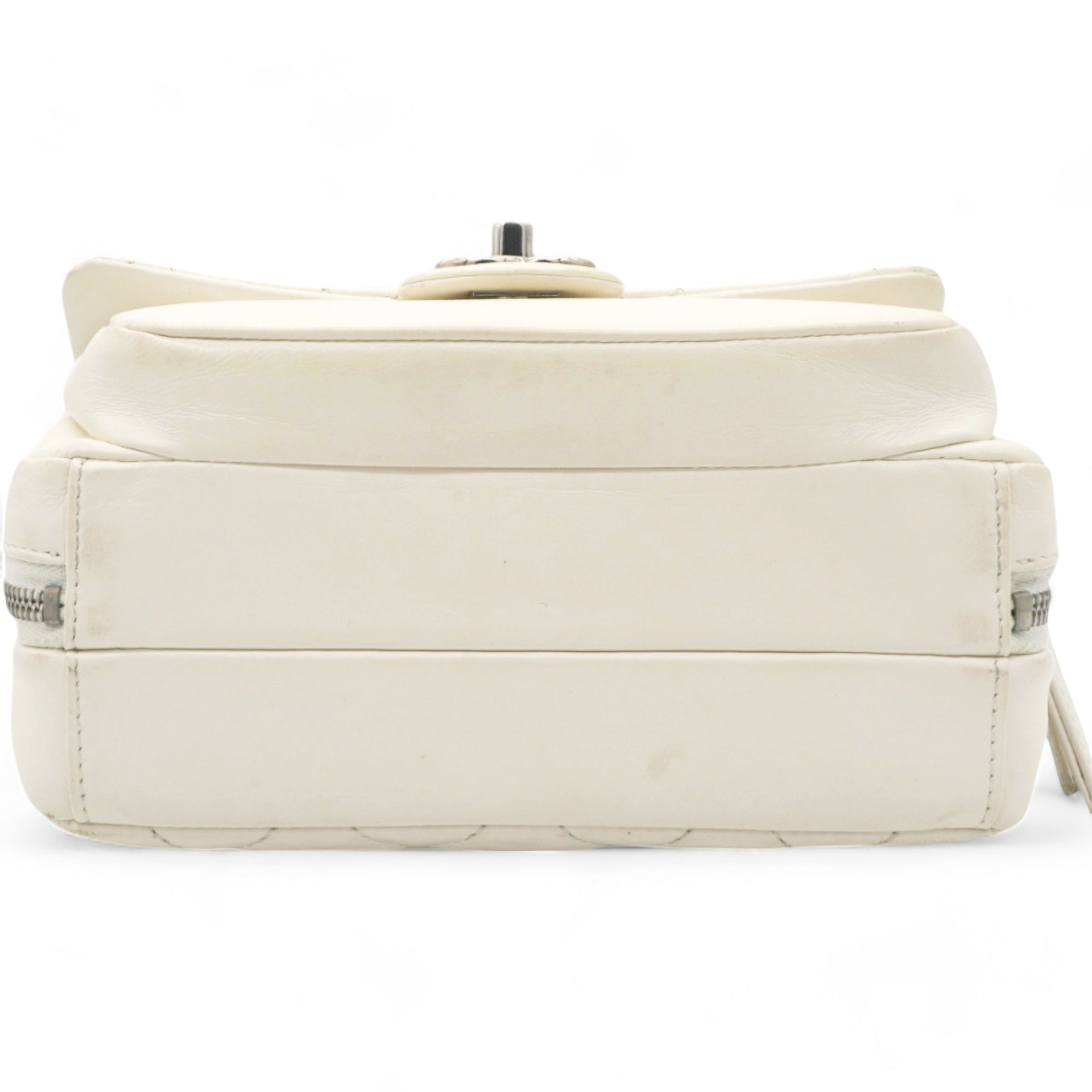 Chanel Square Flap Bag White 