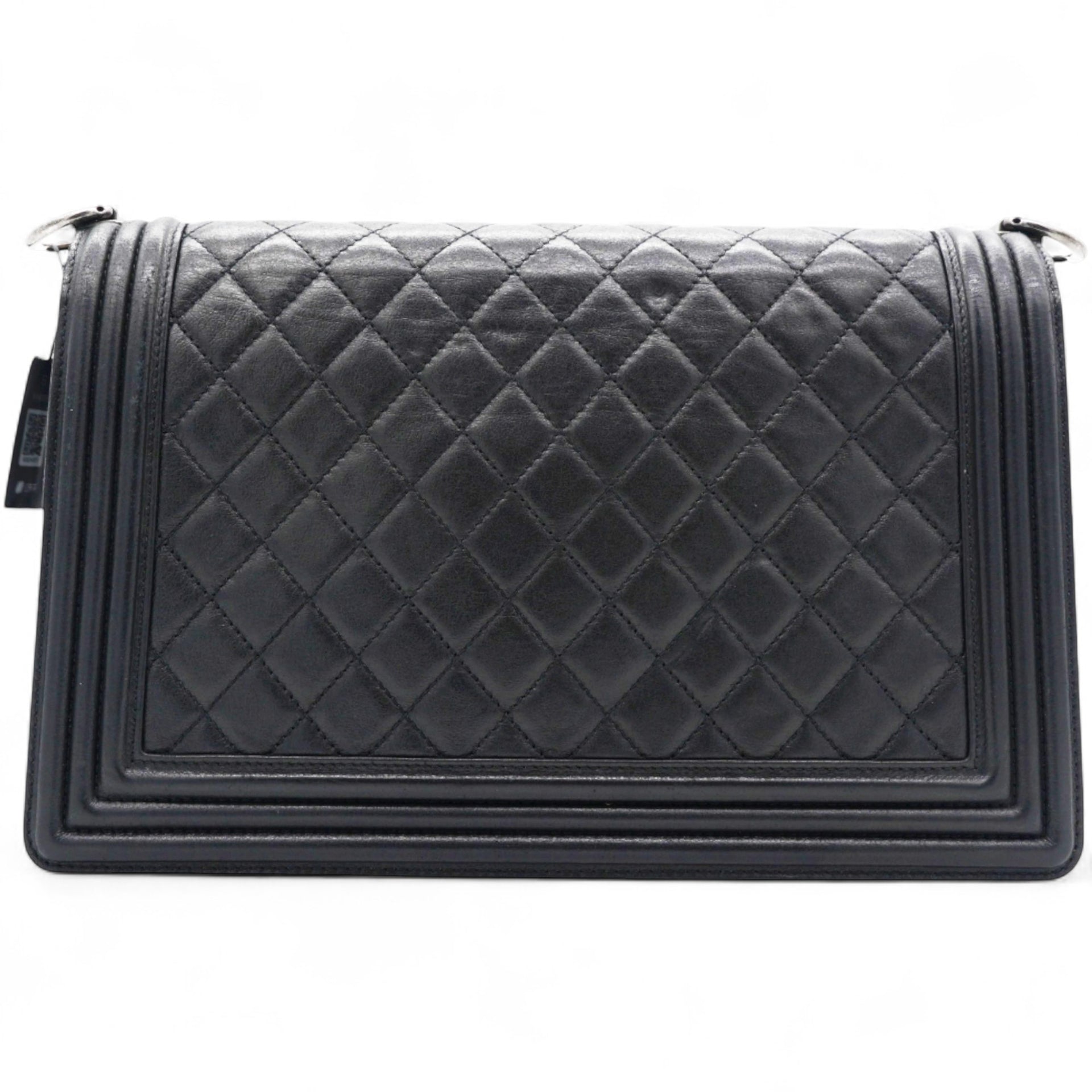Chanel Stitched Medium Boy Flap Black 