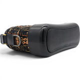 Chanel Tweed Calfskin Small Gabrielle Hobo Black Brown 