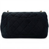 Chanel Velvet Quilted Mini Rectangular Pearl Crush Flap Black 