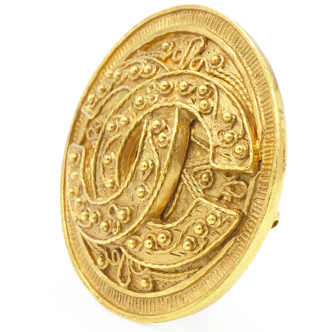Chanel Vintage Grapevine CC Brooch 