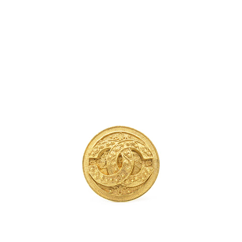 Chanel Vintage Grapevine CC Brooch 