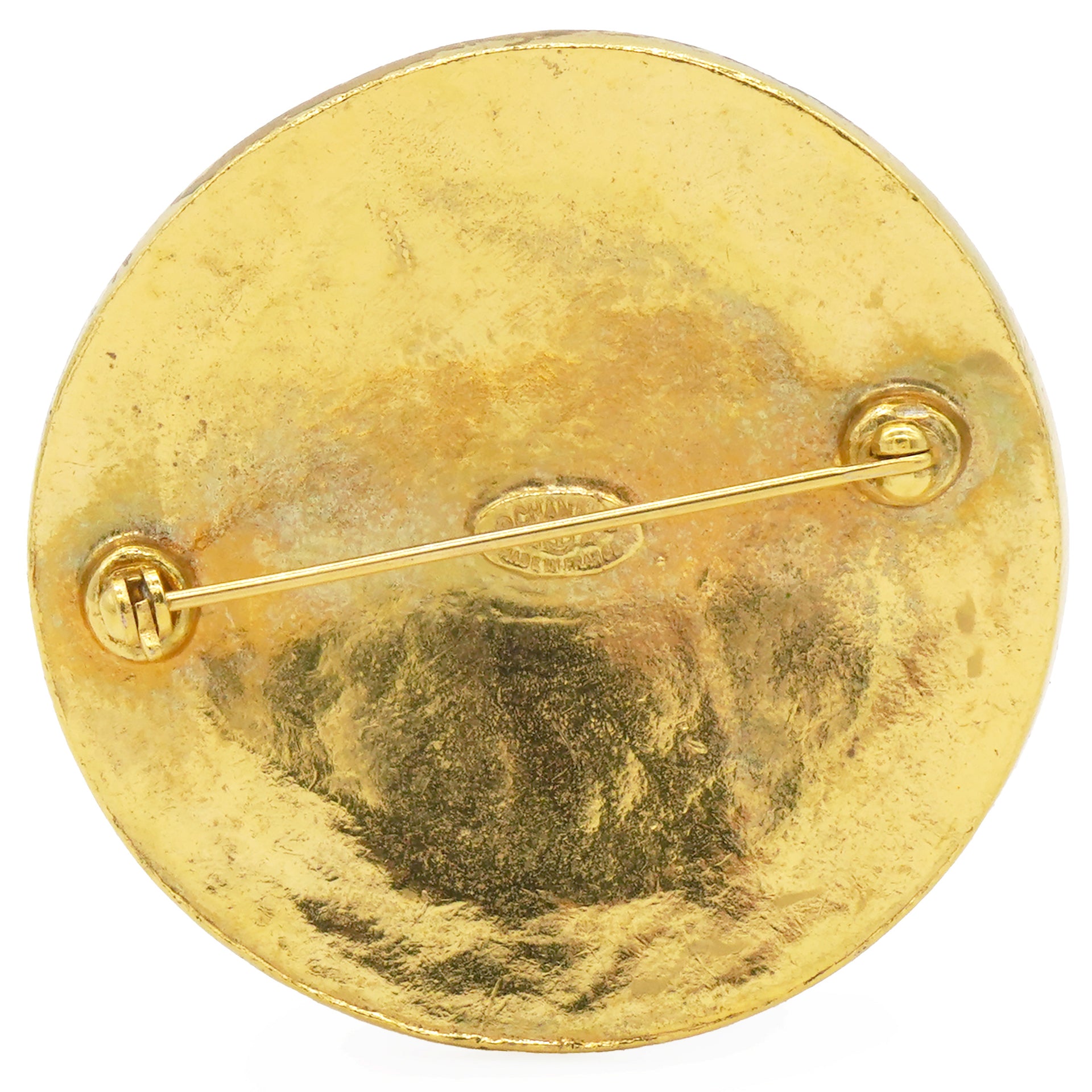 Chanel Vintage Grapevine CC Brooch 