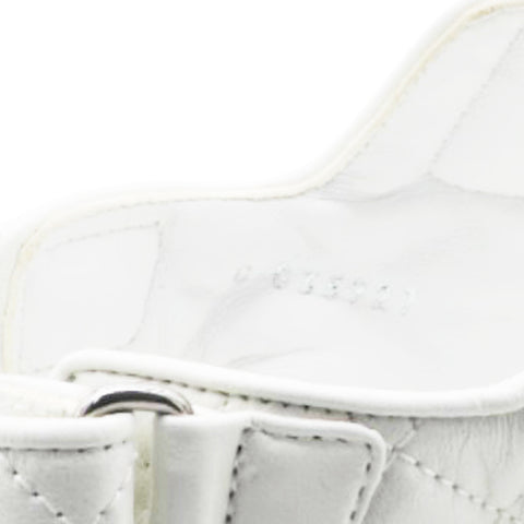 Chanel White Dad Sandal Lambskin Size37