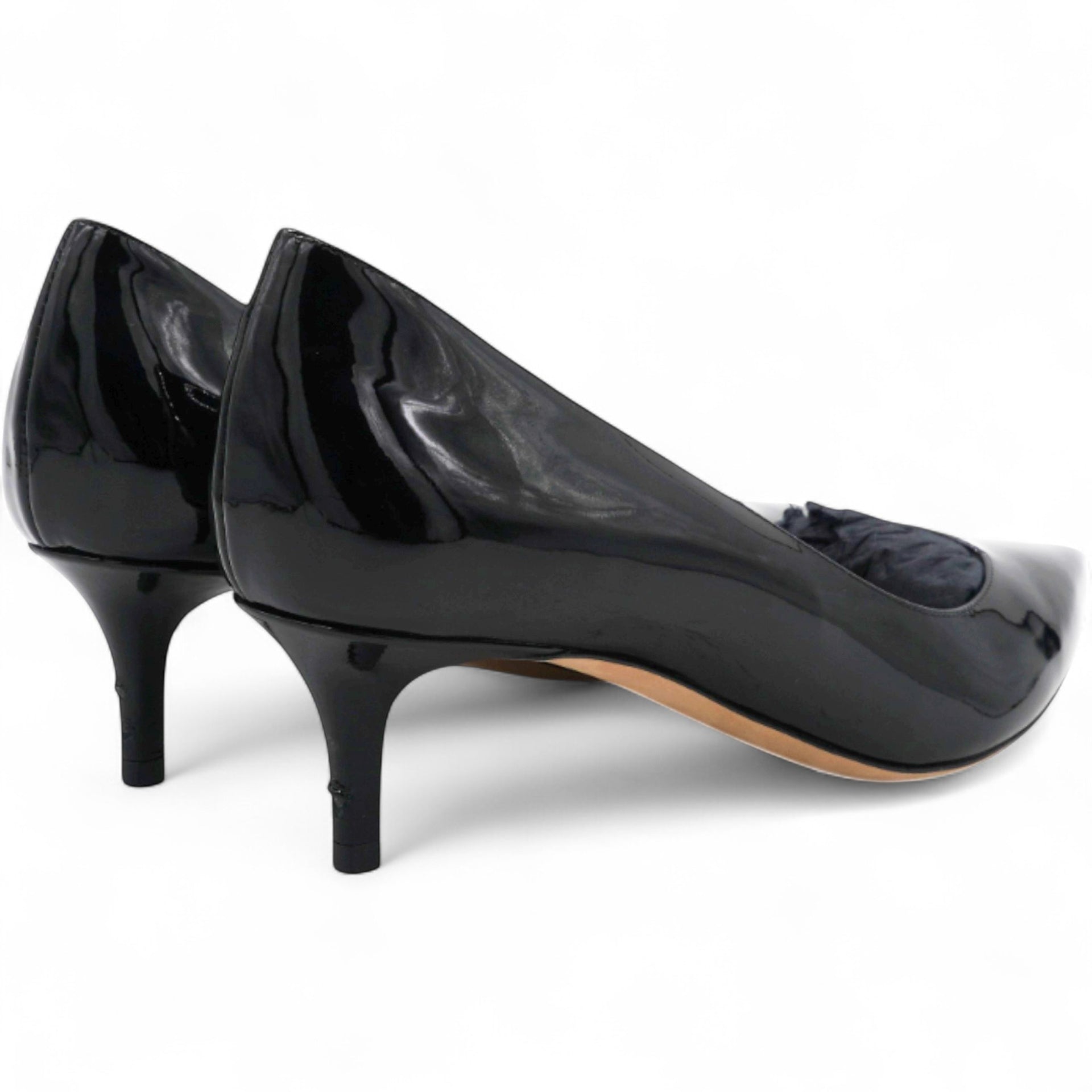 Christian Dior Black Patent Leather Pointed Toe Pumps Size37 