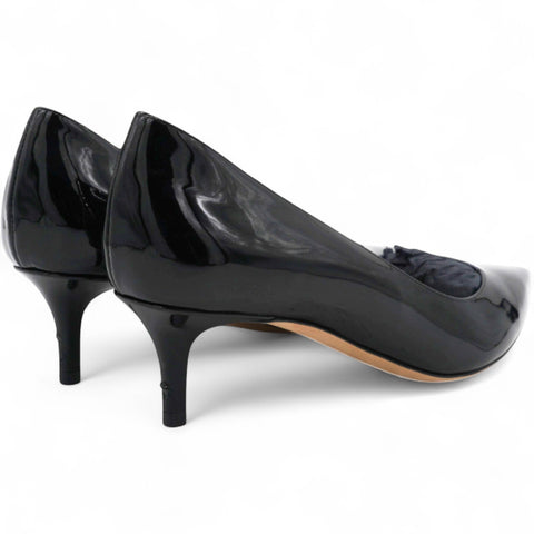 Christian Dior Black Patent Leather Pointed Toe Pumps Size37 