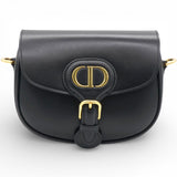Christian Dior Box Leather Bobby Flap Black