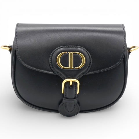 Christian Dior Box Leather Bobby Flap Black