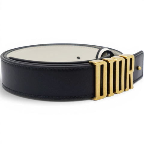 Christian Dior Calfskin D Fence Belt 70 