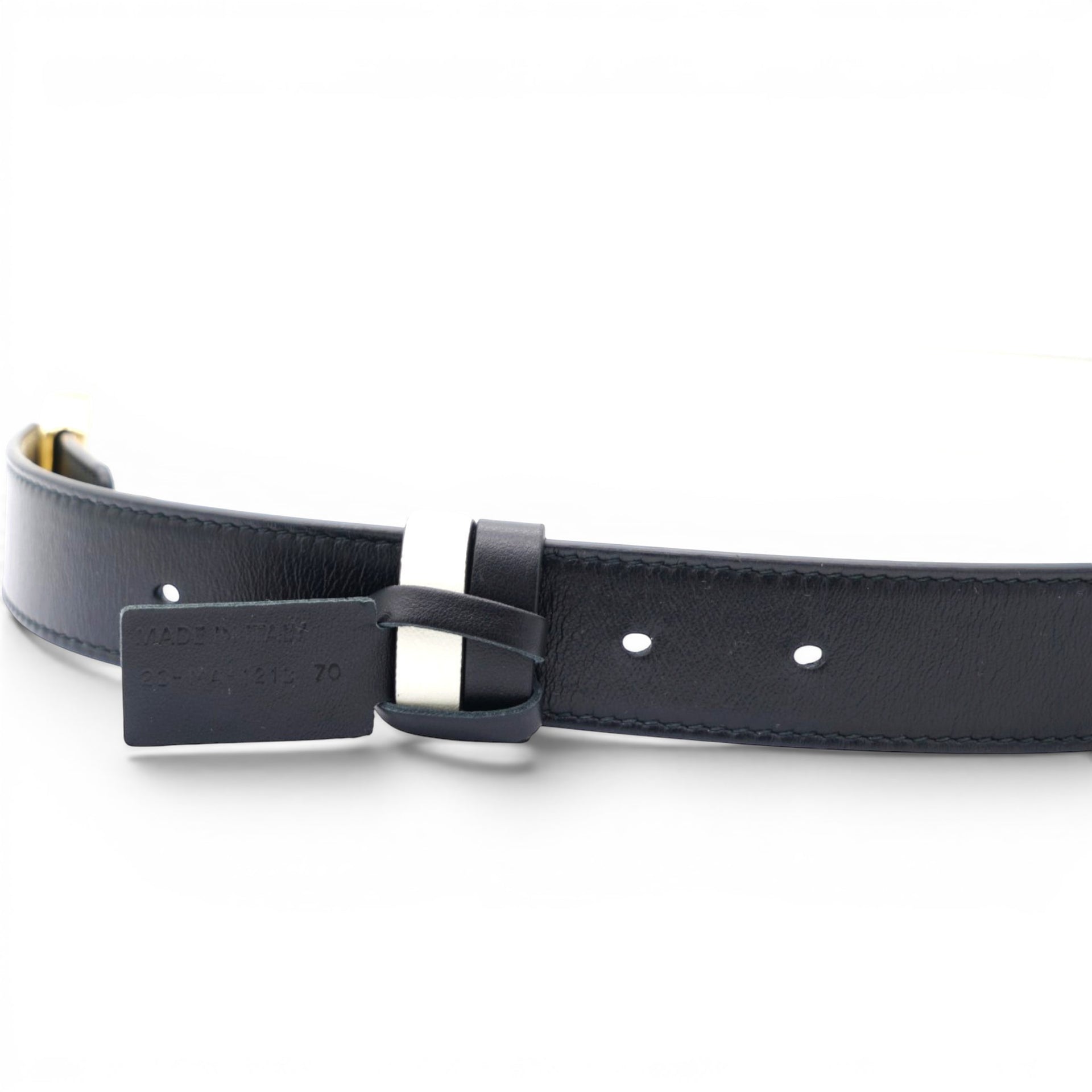 Christian Dior Calfskin D Fence Belt 70 
