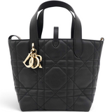 Christian Dior Macrocannage Small Toujours Vertical Tote Black 