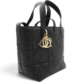 Christian Dior Macrocannage Small Toujours Vertical Tote Black 