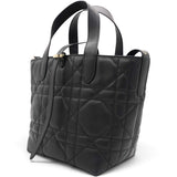 Christian Dior Macrocannage Small Toujours Vertical Tote Black 