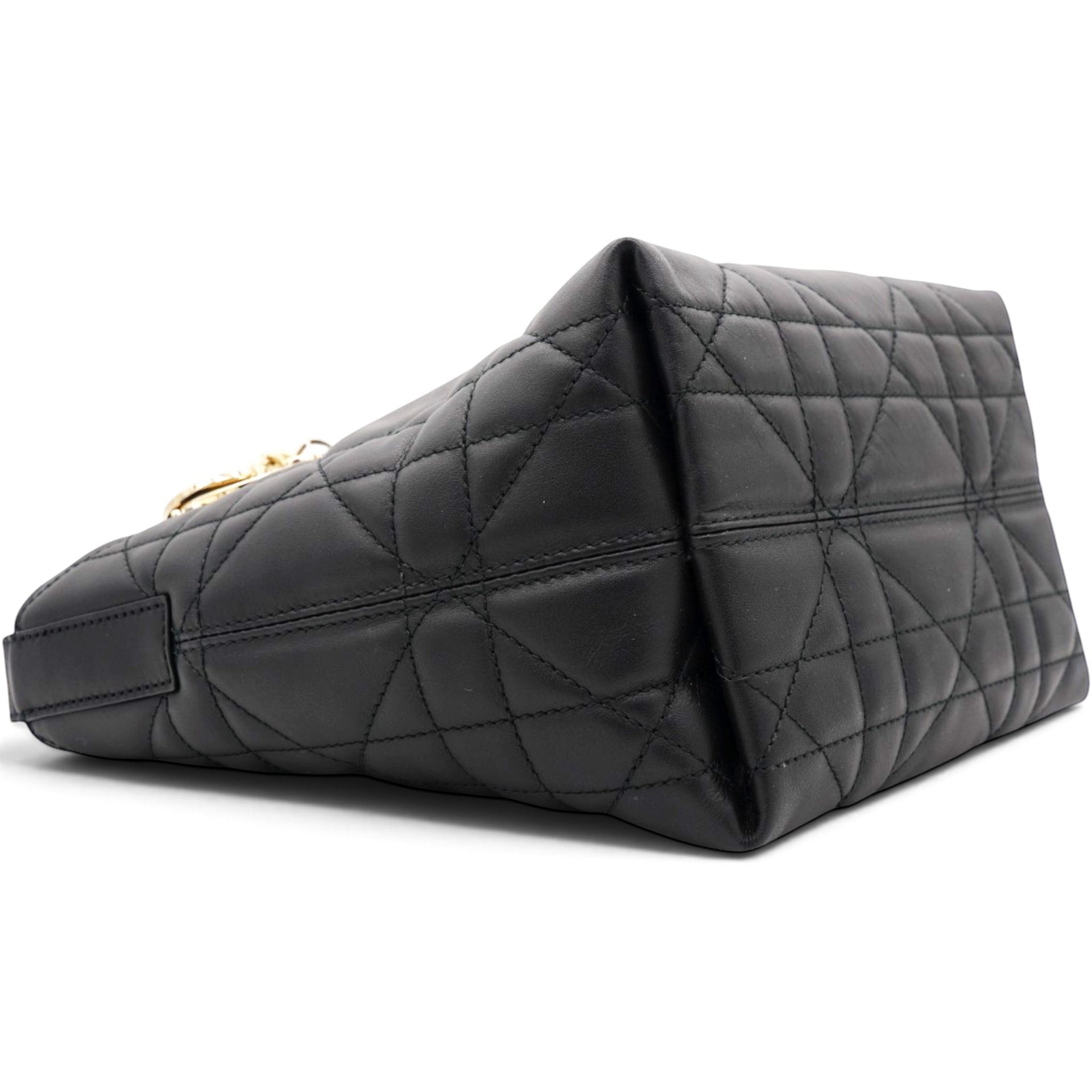 Christian Dior Macrocannage Small Toujours Vertical Tote Black 