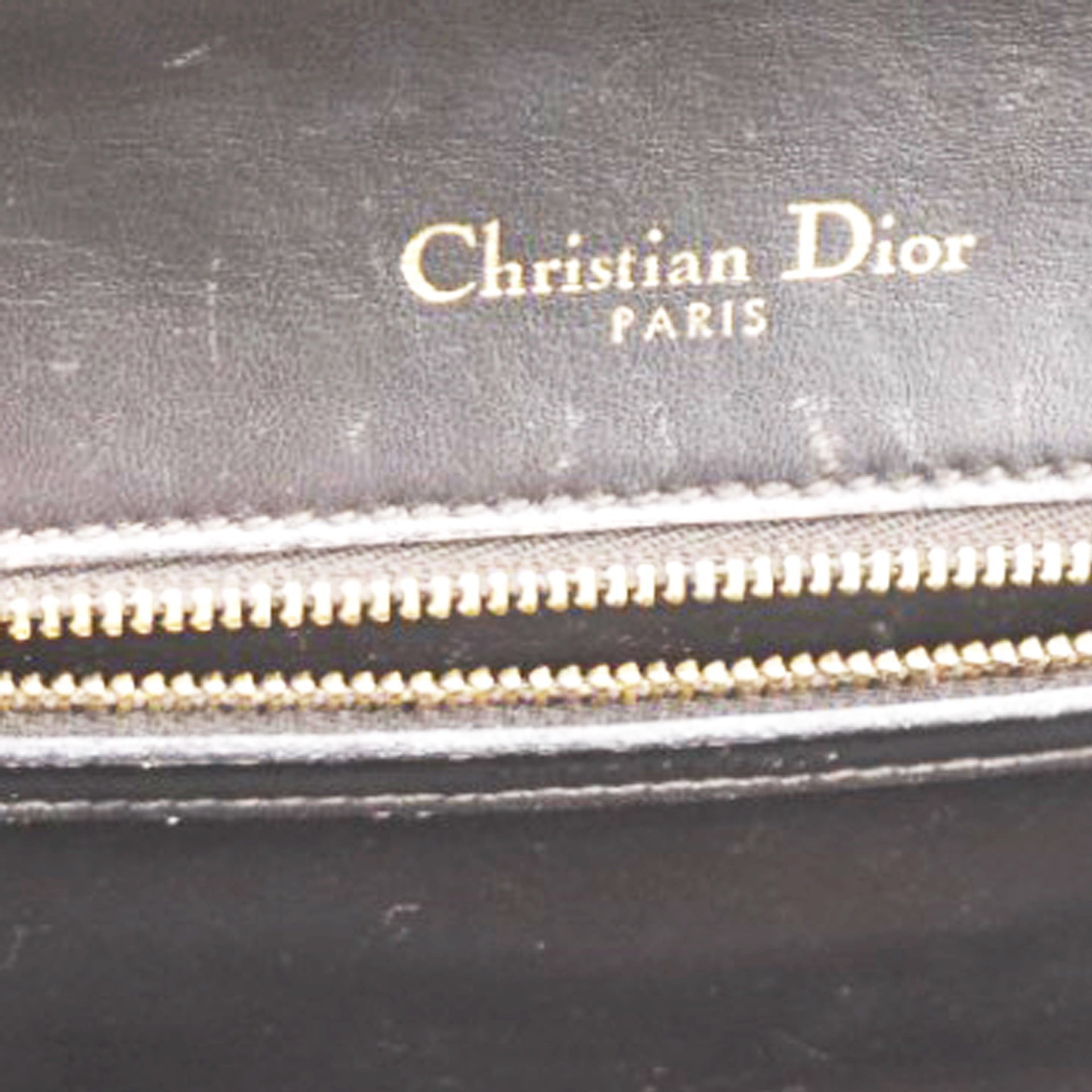  Christian Dior Metallic Patent Micro-Cannage Gradient Diorama Flap Bag Bronze Gold 