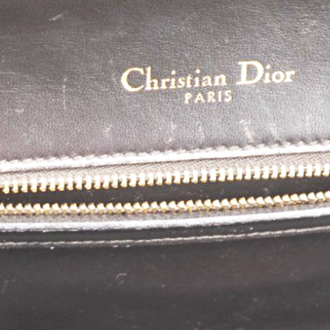  Christian Dior Metallic Patent Micro-Cannage Gradient Diorama Flap Bag Bronze Gold 